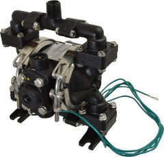SandPIPER - 1/4" NPT, Nonmetallic, Air Operated Diaphragm Pump - PTFE Diaphragm, Conductive Acetal Housing - Exact Tool & Supply