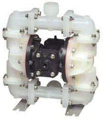 SandPIPER - 3/4" NPT, Nonmetallic, Air Operated Diaphragm Pump - PTFE Diaphragm, Kynar Housing - Exact Tool & Supply