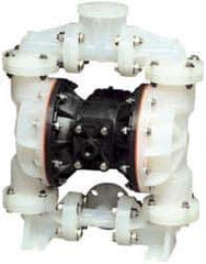 SandPIPER - Nonmetallic, Air Operated Diaphragm Pump - PTFE Diaphragm, Polypropylene Housing - Exact Tool & Supply