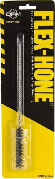 Brush Research Mfg. - 3/8" to 0.394" Bore Diam, 600 Grit, Boron Carbide Flexible Hone - Extra Fine, 8" OAL - Exact Tool & Supply