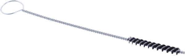 Brush Research Mfg. - 2" Long x 1/4" Diam Nylon Hole Cleaning Brush - 8" OAL, 0.008" Filament Diam, 0.112" Shank Diam - Exact Tool & Supply