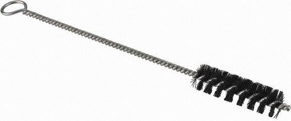 Brush Research Mfg. - 3" Long x 7/8" Diam Nylon Hole Cleaning Brush - 12" OAL, 0.017" Filament Diam, 0.22" Shank Diam - Exact Tool & Supply