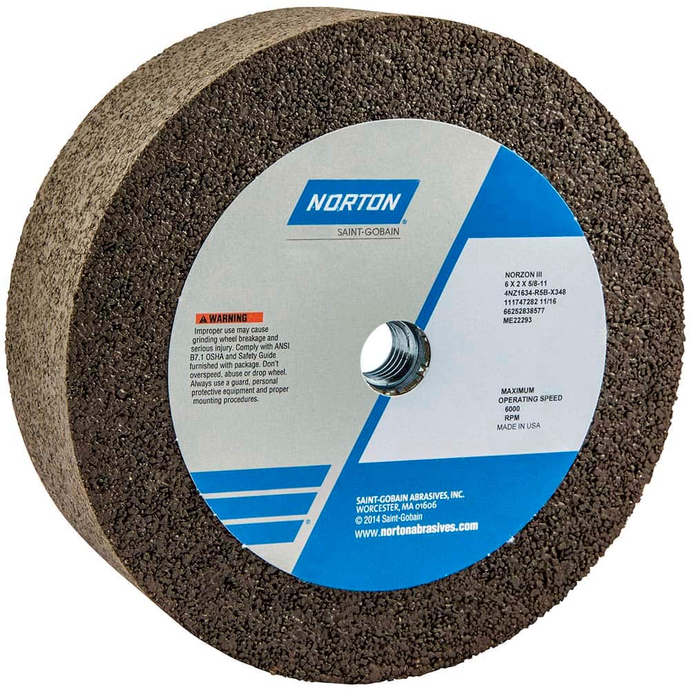 Norton - Tool & Cutter Grinding Wheels Wheel Type: Type 6 Wheel Diameter (Inch): 6 - Exact Tool & Supply