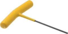 Bondhus - 3/32" Hex, T-Handle Cushion Grip, Hex Key - 4-13/64" OAL, Protanium High Torque Steel, Inch System of Measurement - Exact Tool & Supply