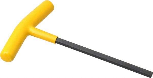Bondhus - 1/4" Hex, T-Handle Cushion Grip, Hex Key - 6-13/32" OAL, Protanium High Torque Steel, Inch System of Measurement - Exact Tool & Supply