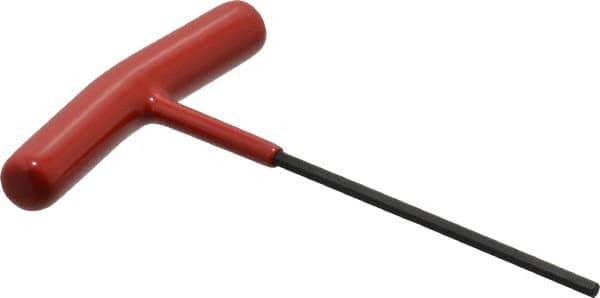 Bondhus - 3mm Hex, T-Handle Cushion Grip, Hex Key - 4-45/64" OAL, Protanium High Torque Steel, Metric System of Measurement - Exact Tool & Supply