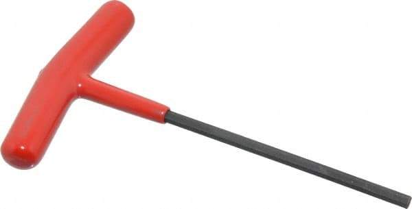 Bondhus - 4mm Hex, T-Handle Cushion Grip, Hex Key - 5-5/16" OAL, Protanium High Torque Steel, Metric System of Measurement - Exact Tool & Supply