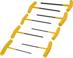 Bondhus - 8 Piece T-Handle Hex Key Set - Hex Range 3/32 to 1/4", Protanium High Torque Steel - Exact Tool & Supply