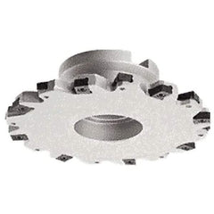 Iscar - Shell Mount B Connection, 63/64" Depth of Cut, 100mm Cutter Diam, 1-1/16" Hole Diam, 10 Tooth Indexable Slotting Cutter - FDN-LN12 Toolholder, LNET Insert - Exact Tool & Supply