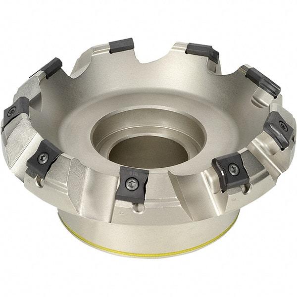 Iscar - 100mm Cut Diam, 25.4mm Arbor Hole, 7.5mm Max Depth of Cut, 45° Indexable Chamfer & Angle Face Mill - 7 Inserts, LN.. 1506.. Insert, Right Hand Cut, 7 Flutes, Series TangMill - Exact Tool & Supply