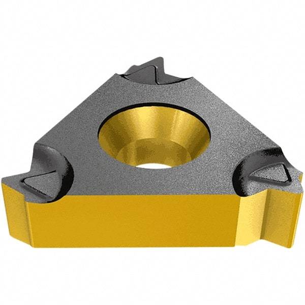 Iscar - 16ER External Right Hand Trapez Laydown Threading Insert - Grade IC908, TiAlN Coated Carbide, 9.53mm Inscribed Circle - Exact Tool & Supply