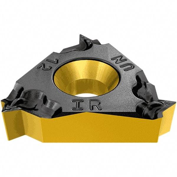 Iscar - 16IRB Internal Right Hand 12 UN Laydown Threading Insert - Grade IC908, TiAlN Coated Carbide, 9.53mm Inscribed Circle - Exact Tool & Supply