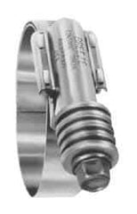 IDEAL TRIDON - Stainless Steel Auto-Adjustable Worm Drive Clamp - 5/8" Wide x 5/8" Thick, 1" Hose, 1 to 1-3/4" Diam - Exact Tool & Supply
