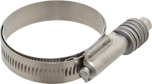 IDEAL TRIDON - Stainless Steel Auto-Adjustable Worm Drive Clamp - 5/8" Wide x 5/8" Thick, 1-3/4" Hose, 1-3/4 to 2-5/8" Diam - Exact Tool & Supply