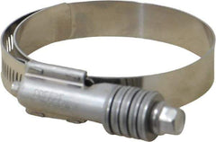 IDEAL TRIDON - Stainless Steel Auto-Adjustable Worm Drive Clamp - 5/8" Wide x 5/8" Thick, 2-1/4" Hose, 2-1/4 to 3-1/8" Diam - Exact Tool & Supply