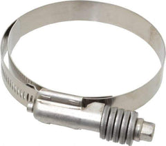IDEAL TRIDON - Stainless Steel Auto-Adjustable Worm Drive Clamp - 5/8" Wide x 5/8" Thick, 2-3/4" Hose, 2-3/4 to 3-5/8" Diam - Exact Tool & Supply