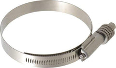 IDEAL TRIDON - Stainless Steel Auto-Adjustable Worm Drive Clamp - 5/8" Wide x 5/8" Thick, 3-1/4" Hose, 3-1/4 to 4-1/8" Diam - Exact Tool & Supply