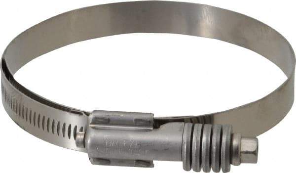 IDEAL TRIDON - Stainless Steel Auto-Adjustable Worm Drive Clamp - 5/8" Wide x 5/8" Thick, 3-3/4" Hose, 3-3/4 to 4-5/8" Diam - Exact Tool & Supply