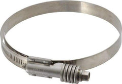 IDEAL TRIDON - Stainless Steel Auto-Adjustable Worm Drive Clamp - 5/8" Wide x 5/8" Thick, 4-1/4" Hose, 4-1/4 to 5-1/8" Diam - Exact Tool & Supply