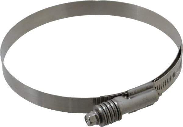 IDEAL TRIDON - Stainless Steel Auto-Adjustable Worm Drive Clamp - 5/8" Wide x 5/8" Thick, 5-1/4" Hose, 5-1/4 to 6-1/8" Diam - Exact Tool & Supply