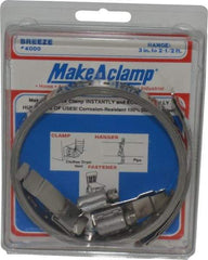 Made in USA - 2" Diam, Hose Clamp Kit - Exact Tool & Supply