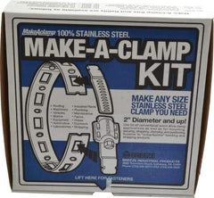 Made in USA - 2" Diam, Hose Clamp Kit - Exact Tool & Supply