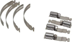 Made in USA - 2" Min Diam, Stainless Steel Worm Drive Clamp - 1/2" Wide, Material Grade 300 SERIES, Series Mak-A-Clamp - Exact Tool & Supply