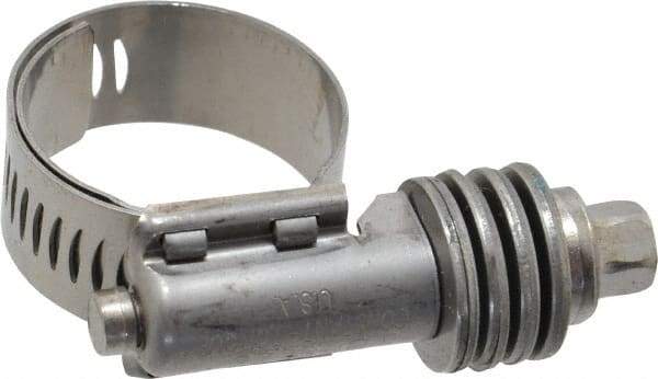 IDEAL TRIDON - Stainless Steel Auto-Adjustable Worm Drive Clamp - 1/2" Wide x 1/2" Thick, 9/16" Hose, 9/16 to 1-1/16" Diam - Exact Tool & Supply