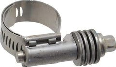 IDEAL TRIDON - Stainless Steel Auto-Adjustable Worm Drive Clamp - 1/2" Wide x 1/2" Thick, 9/16" Hose, 9/16 to 1-1/16" Diam - Exact Tool & Supply