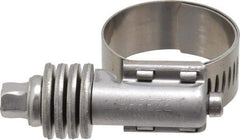 IDEAL TRIDON - Stainless Steel Auto-Adjustable Worm Drive Clamp - 1/2" Wide x 1/2" Thick, 11/16" Hose, 11/16 to 1-1/4" Diam - Exact Tool & Supply