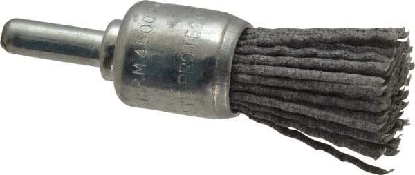 Dico - 3/4" Brush Diam, End Brush - Coarse Grade, 1/4" Diam Shank - Exact Tool & Supply
