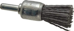 Dico - 3/4" Brush Diam, End Brush - Coarse Grade, 1/4" Diam Shank - Exact Tool & Supply