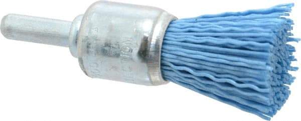 Dico - 3/4" Brush Diam, End Brush - Fine Grade, 1/4" Diam Shank - Exact Tool & Supply