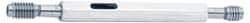Vermont Gage - M1.8x0.35, Class 6H, Double End Plug Thread Go/No Go Gage - Tool Steel, Size 000 Handle Included - Exact Tool & Supply