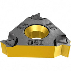 Iscar - 22ERM External Right Hand ISO Laydown Threading Insert - Grade IC908, TiAlN Coated Carbide, 12.7mm Inscribed Circle - Exact Tool & Supply