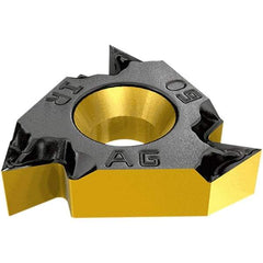 Iscar - 16IR Internal Right Hand 24 UNJ Laydown Threading Insert - Grade IC50M, Uncoated Coated Carbide, 9.53mm Inscribed Circle - Exact Tool & Supply