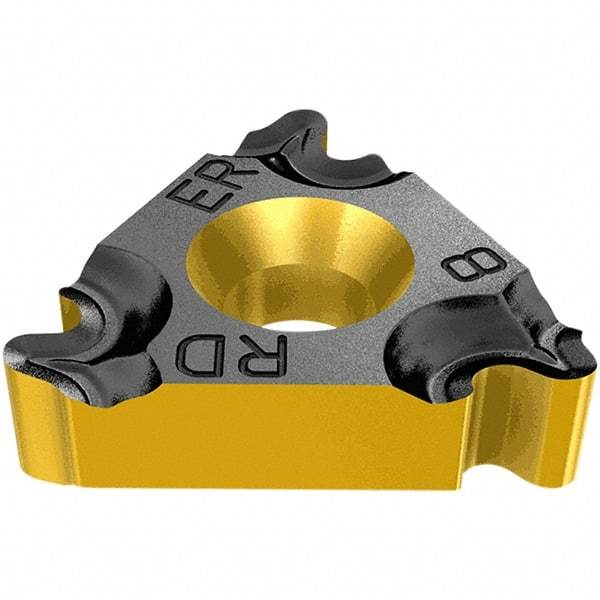 Iscar - 11IRM Internal Right Hand ISO Laydown Threading Insert - Grade IC908, TiAlN Coated Carbide, 6.35mm Inscribed Circle - Exact Tool & Supply