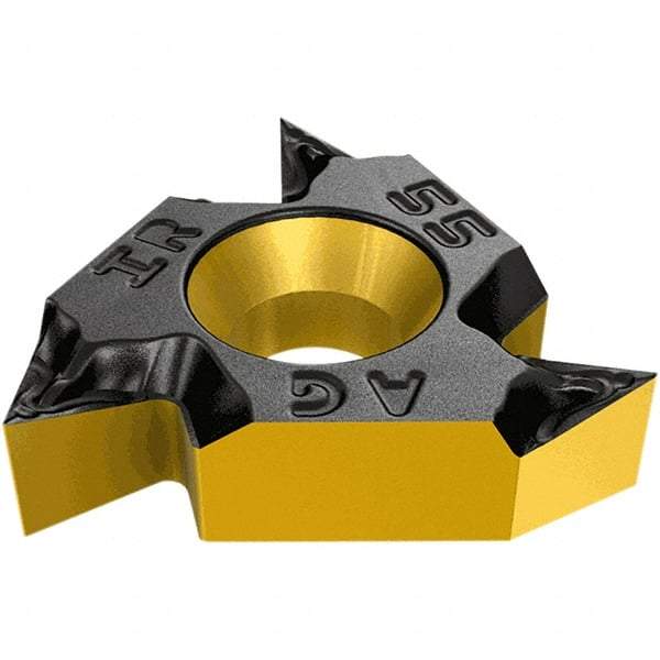 Iscar - 16IRM Internal Right Hand 14 BSPT Laydown Threading Insert - Grade IC1007, TiAlN Coated Carbide, 9.53mm Inscribed Circle - Exact Tool & Supply