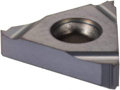 Iscar - 16ER External Right Hand ISO Laydown Threading Insert - Grade IC908, TiAlN Coated Carbide, 9.53mm Inscribed Circle - Exact Tool & Supply