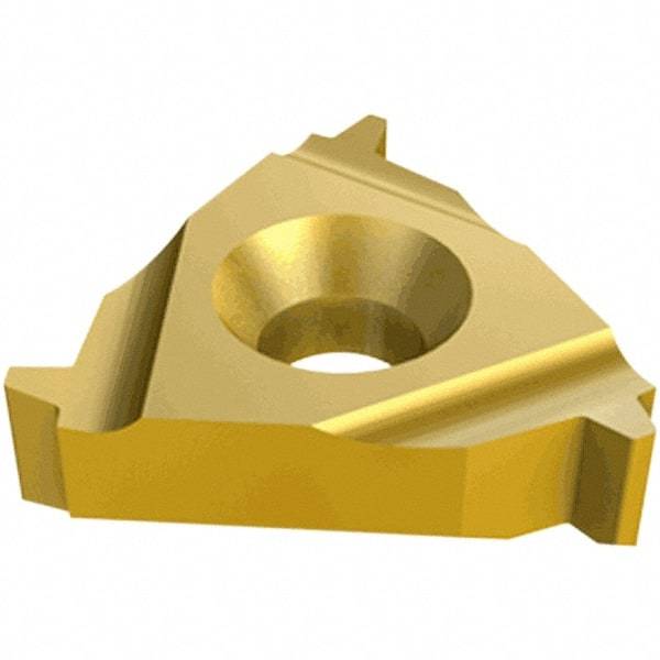 Iscar - 27IL Internal Left Hand 4.5-4 Partial Profile 60° Laydown Threading Insert - Grade IC50M, Uncoated Coated Carbide, 15.88mm Inscribed Circle - Exact Tool & Supply