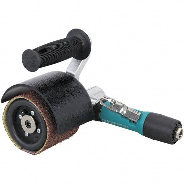 Dynabrade - 0.4 hp, 950 RPM Finishing Sander - 21 CFM Air Consumption, 6.21 bar Air Pressure, 1/4 NPT Inlet - Exact Tool & Supply