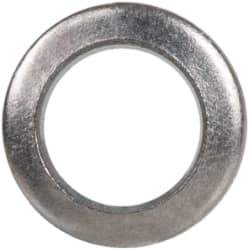 Made in USA - #2 Screw, Grade 300 Stainless Steel Standard Flat Washer - 0.089" ID x 0.149" OD, 0.016" Thick, Passivated Finish, Meets Military Specifications - Exact Tool & Supply