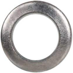 Made in USA - #2 Screw, Grade 300 Stainless Steel Standard Flat Washer - 0.089" ID x 0.149" OD, 0.016" Thick, Passivated Finish, Meets Military Specifications - Exact Tool & Supply
