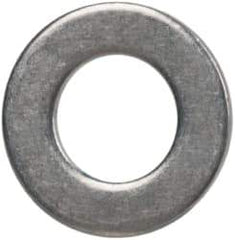 Made in USA - #3 Screw, Grade 300 Stainless Steel Standard Flat Washer - 0.102" ID x 0.18" OD, 0.032" Thick, Passivated Finish, Meets Military Specifications - Exact Tool & Supply
