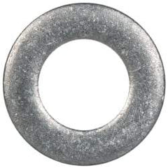 Made in USA - #4 Screw, Grade 300 Stainless Steel Standard Flat Washer - 0.115" ID x 0.209" OD, 0.032" Thick, Passivated Finish, Meets Military Specifications - Exact Tool & Supply