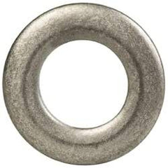 Made in USA - #10 Screw, Grade 300 Stainless Steel Standard Flat Washer - 0.195" ID x 0.354" OD, 0.063" Thick, Passivated Finish, Meets Military Specifications - Exact Tool & Supply