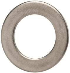 Made in USA - 3/8" Screw, Grade AN960 Stainless Steel Standard Flat Washer - 0.39" ID x 5/8" OD, 0.032" Thick, Passivated Finish, Meets Military Specifications - Exact Tool & Supply
