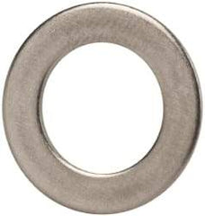 Made in USA - 3/8" Screw, Grade AN960 Stainless Steel Standard Flat Washer - 0.39" ID x 5/8" OD, 0.032" Thick, Passivated Finish, Meets Military Specifications - Exact Tool & Supply