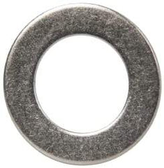 Made in USA - 7/16" Screw, Grade AN960 Stainless Steel Standard Flat Washer - 0.453" ID x 3/4" OD, 0.032" Thick, Passivated Finish, Meets Military Specifications - Exact Tool & Supply