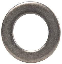 Made in USA - 7/16" Screw, Grade AN960 Stainless Steel Standard Flat Washer - 0.453" ID x 3/4" OD, 0.063" Thick, Passivated Finish, Meets Military Specifications - Exact Tool & Supply